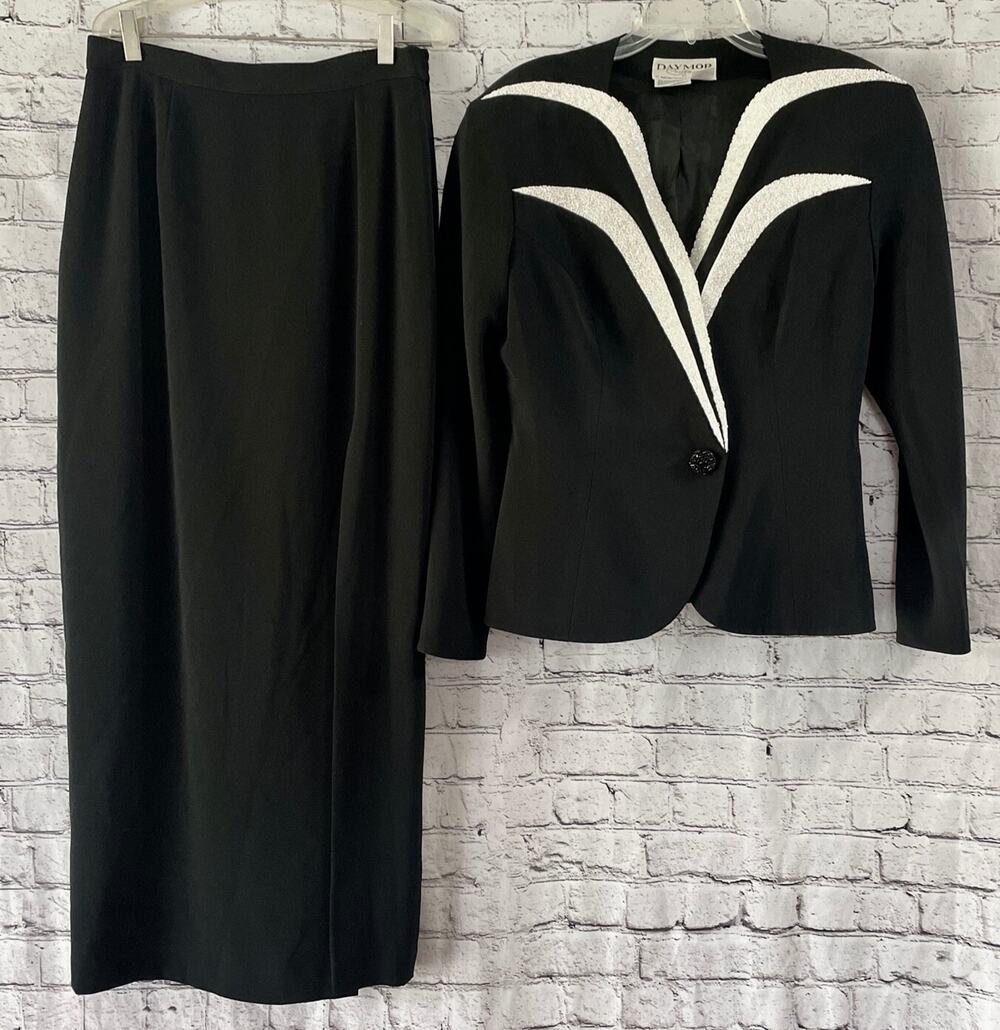 Daymor Couture by C. Mercedes Ferreira Evening Special Occasion Skirt Jacket 10